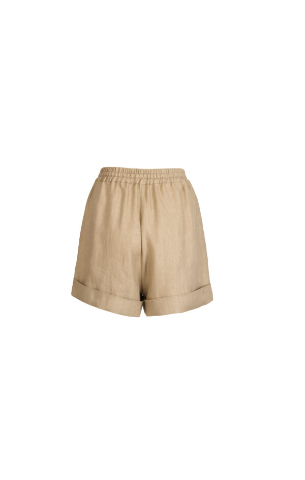 MyMorgenrock-Shorts-Leinen-Caramel-back