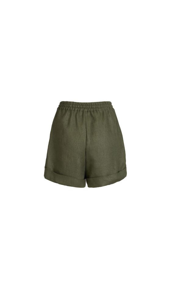 MyMorgenrock-Shorts-Leinen-Moos-back