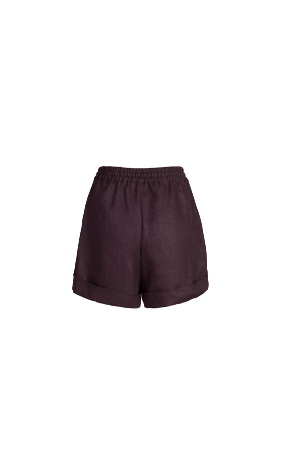 MyMorgenrock-Shorts-Leinen-Burgund-back-d